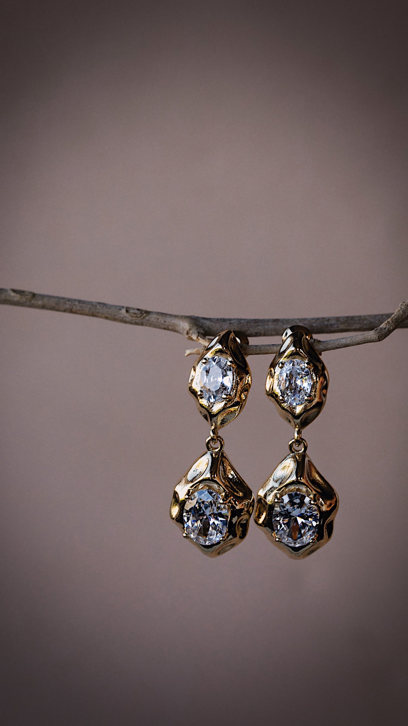 Liquid Glow Drop Earrings