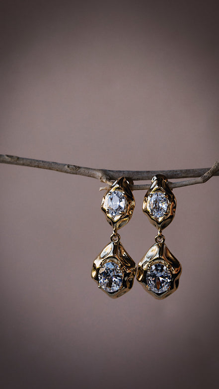 Liquid Glow Drop Earrings