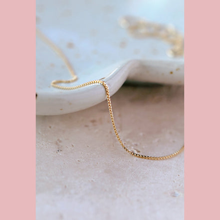 Dainty Diamond Cut Box Chain