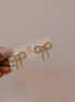 Rhinestone Bow Studs