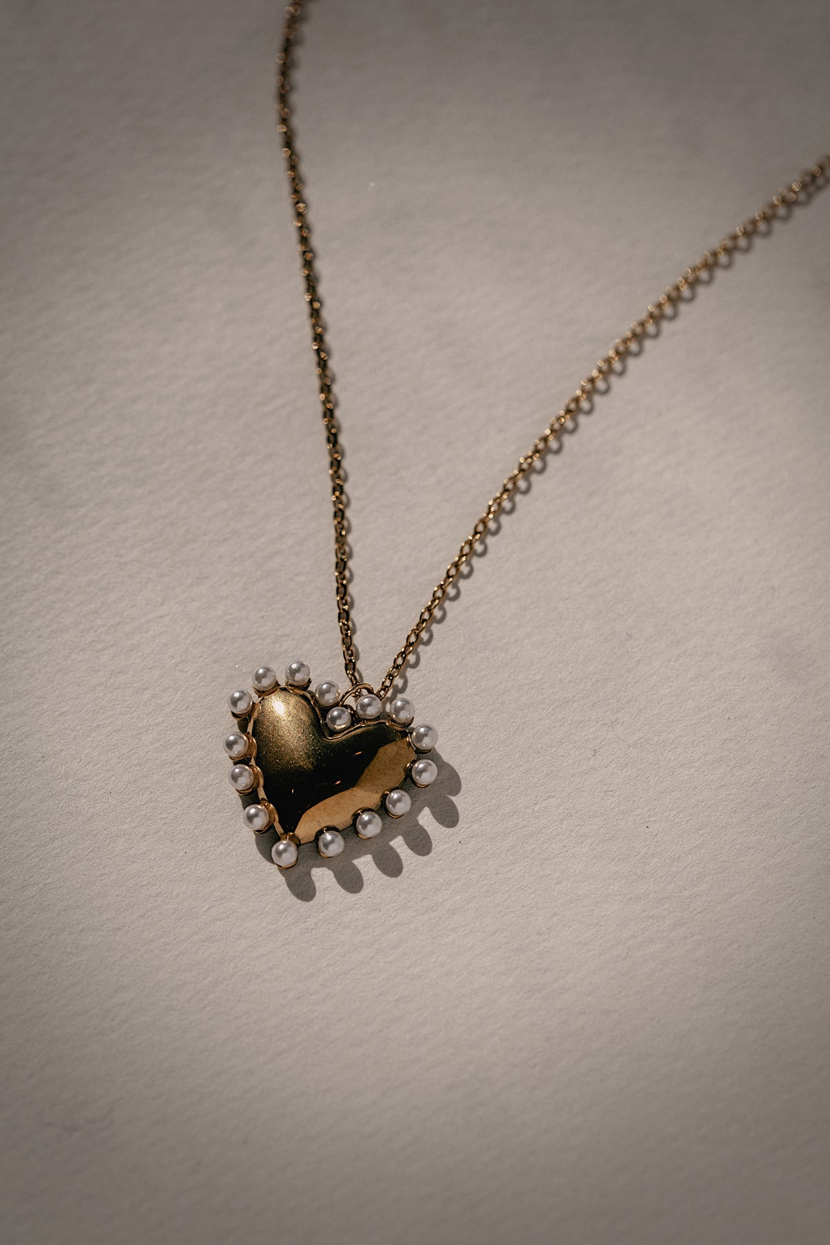 Pearl Heart Necklace