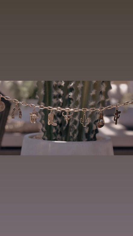 Long Live Cowgirls Charm Necklace