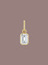 14kt Emerald Lab Diamond Pendant