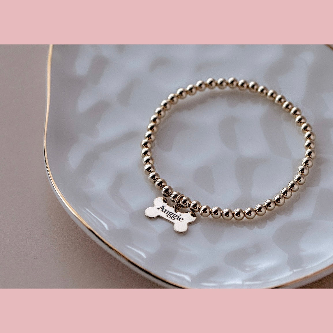 Dog Bone Engraved Bracelet - The Neon Cactus Studio