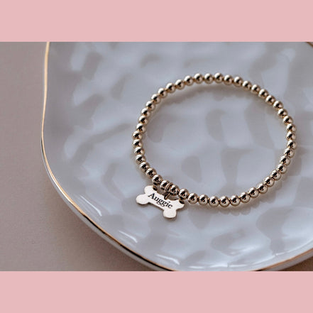 Dog Bone Engraved Bracelet - The Neon Cactus Studio