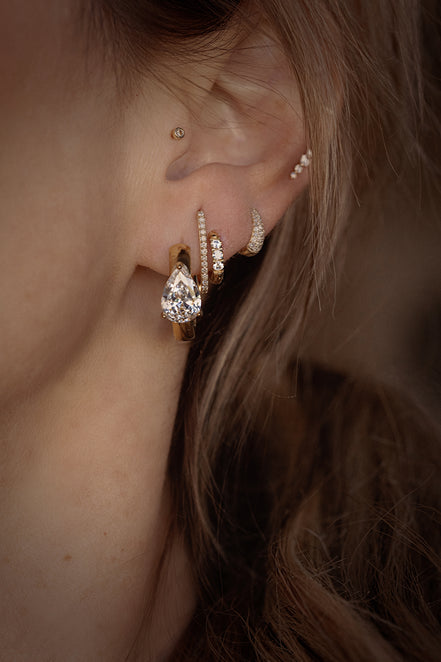 Teardrop Hoops