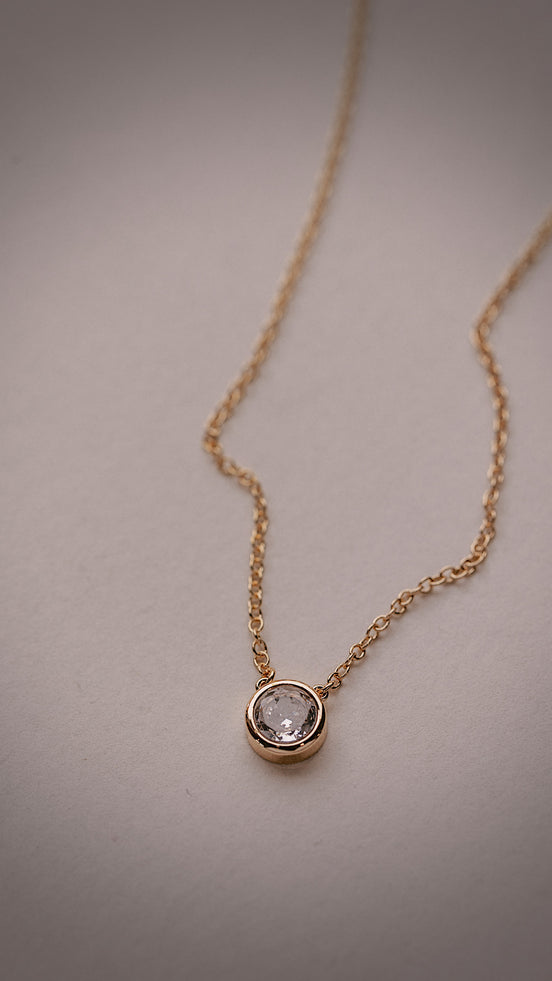 Round Bezel Necklace