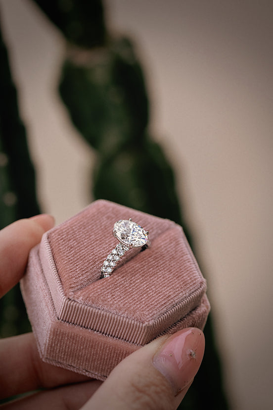 Double Eternity Lab Diamond Ring