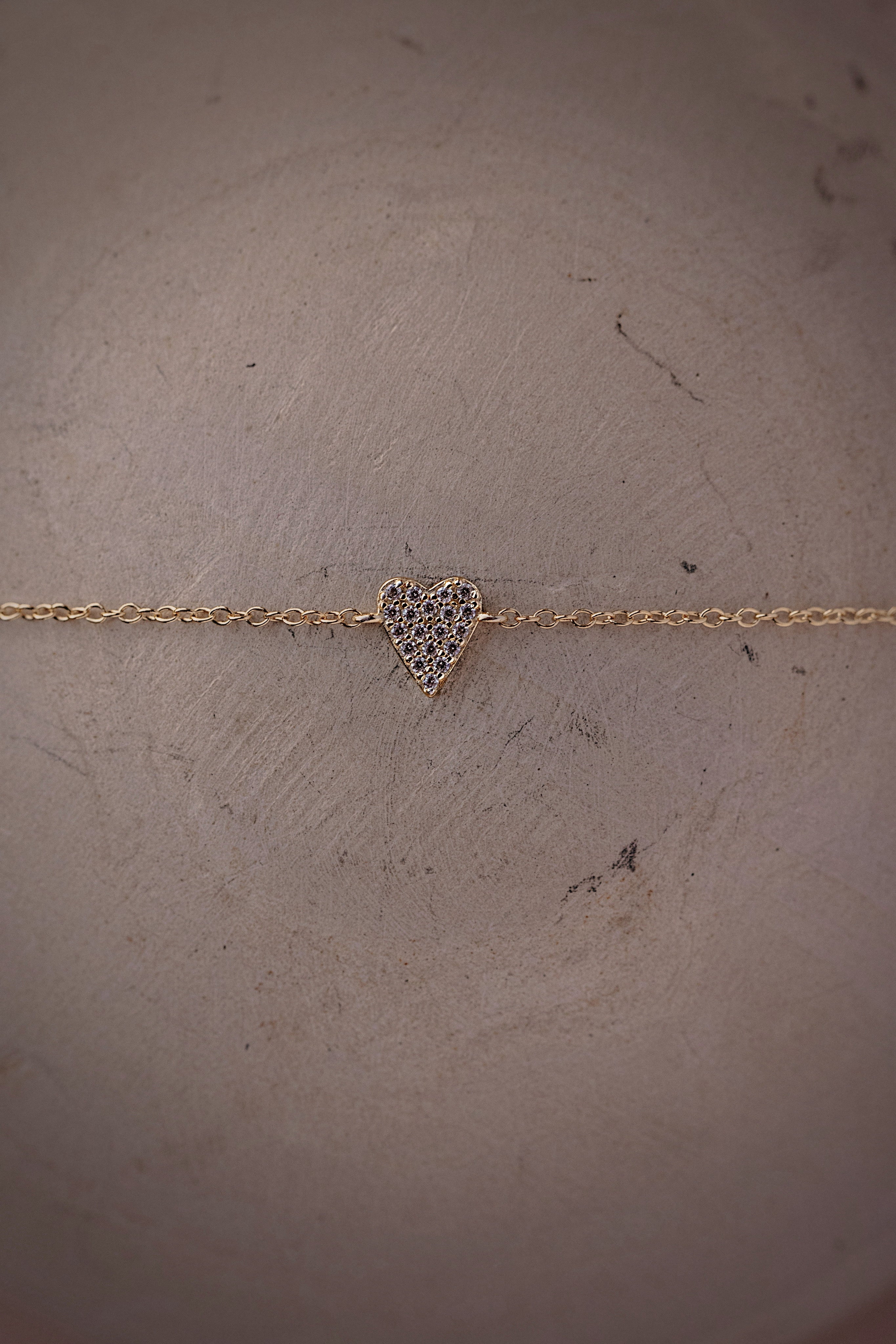CZ Heart Bracelet