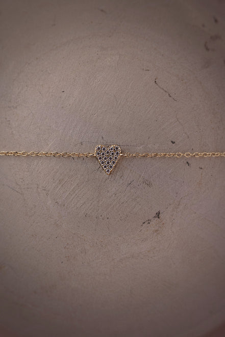 CZ Heart Bracelet