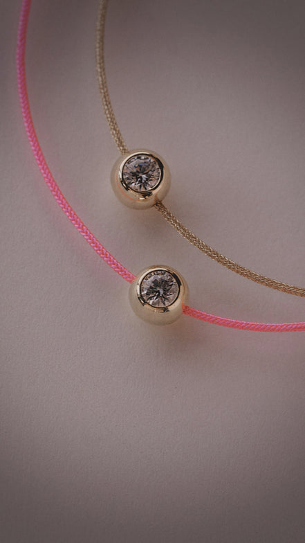 Bezel Cord Bracelet - The Neon Cactus Studio