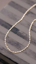 14kt Gold Flat Mirror Chain