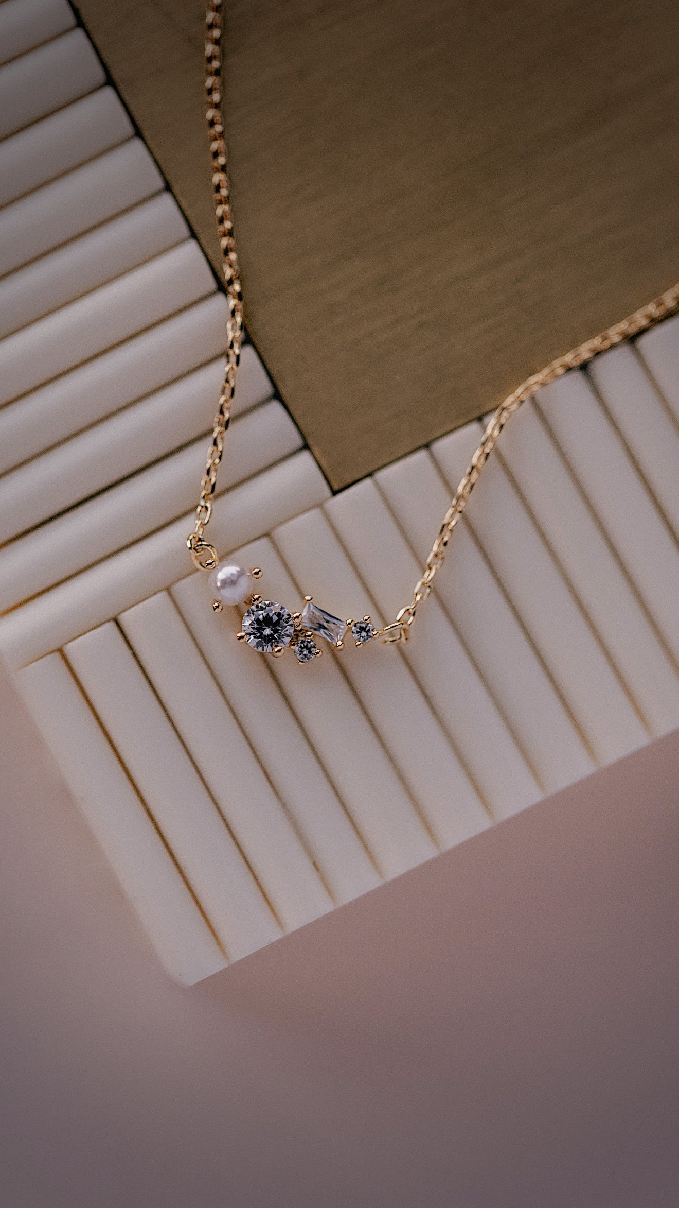 Pearl Cluster Necklace