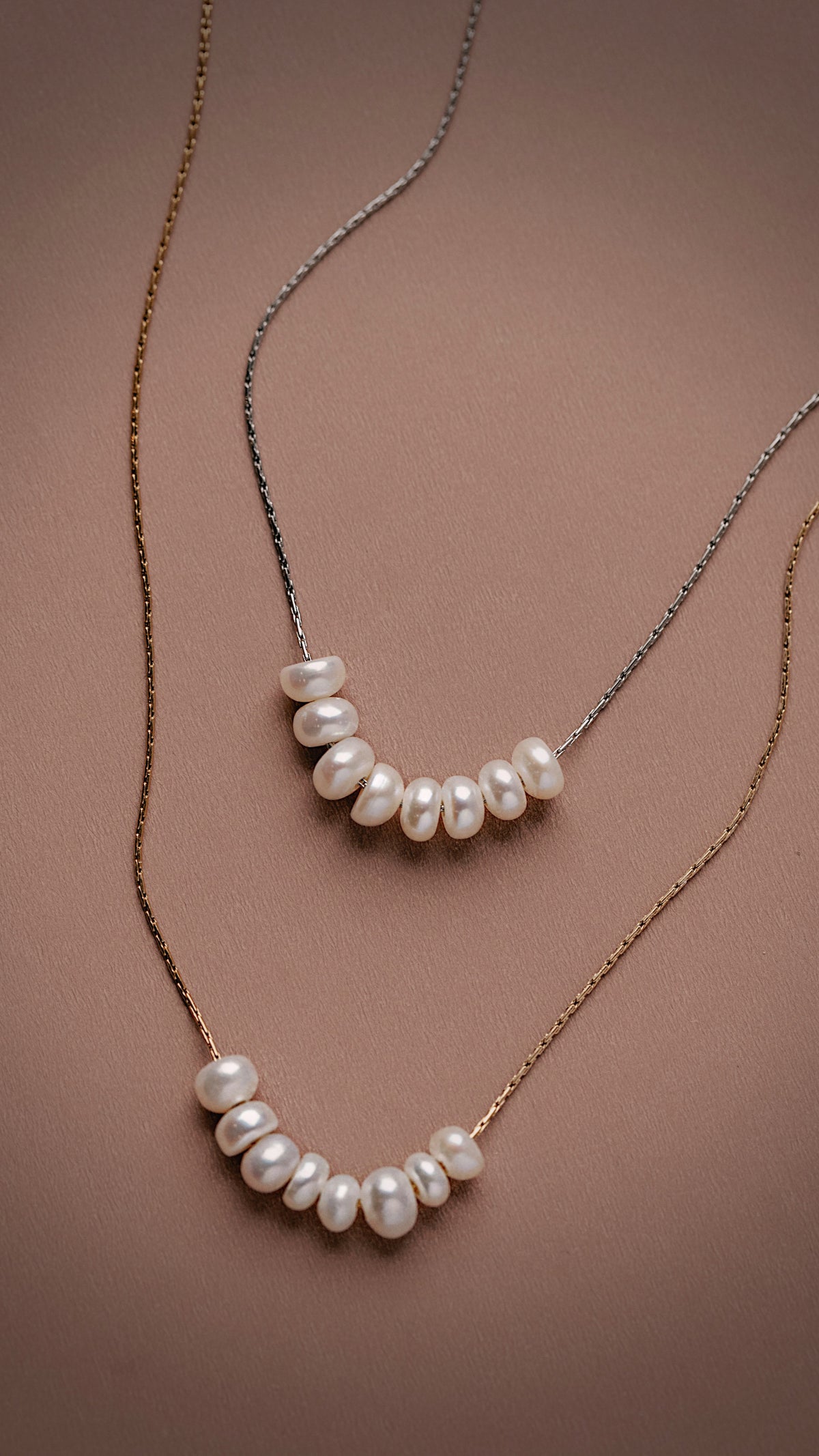 Oasis Pearl Row Necklace