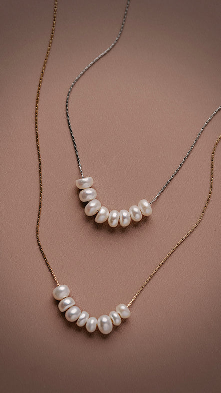 Oasis Pearl Row Necklace