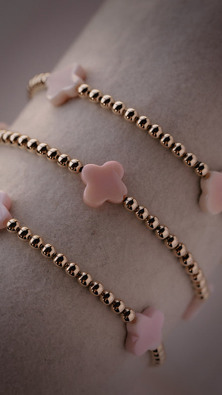 Rosé Clover Bracelet