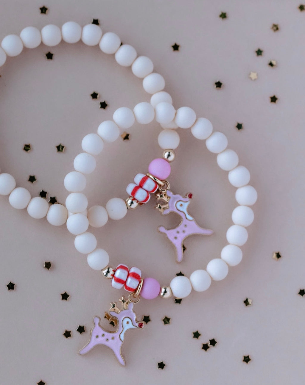 Pink Reindeer Bracelet