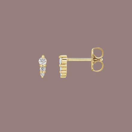 Diamond Graduated Bar Studs
