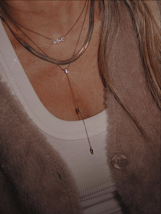 Marquise Lariat Necklace