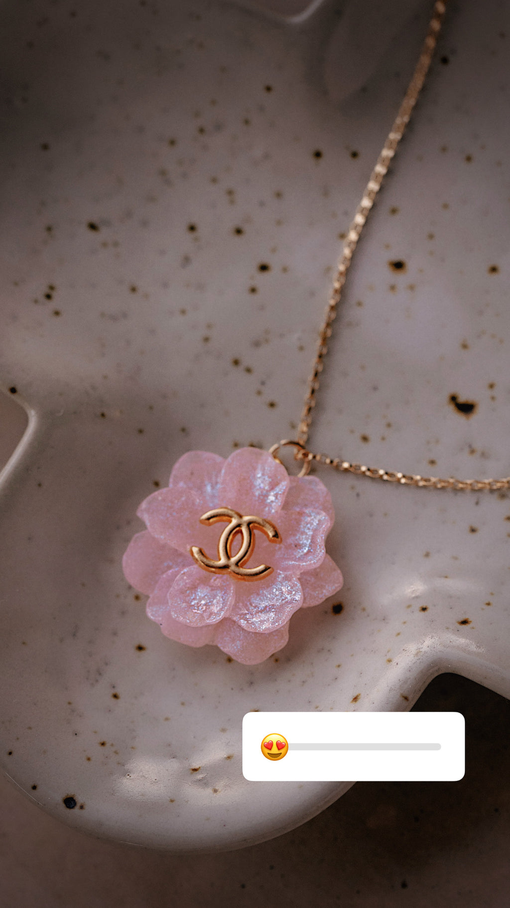 Floral CC Necklace
