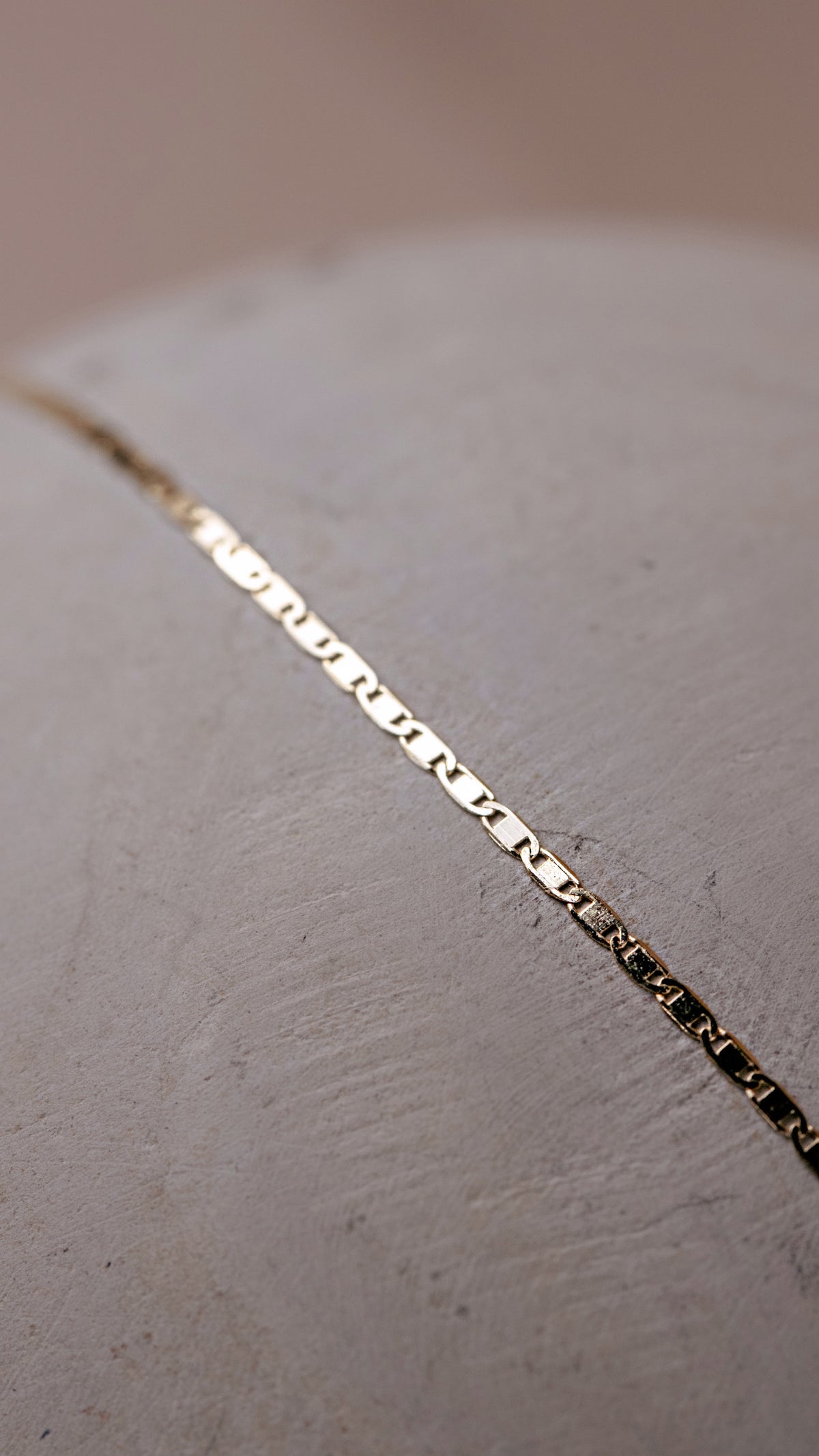 14kt Gold Flat Mirror Chain