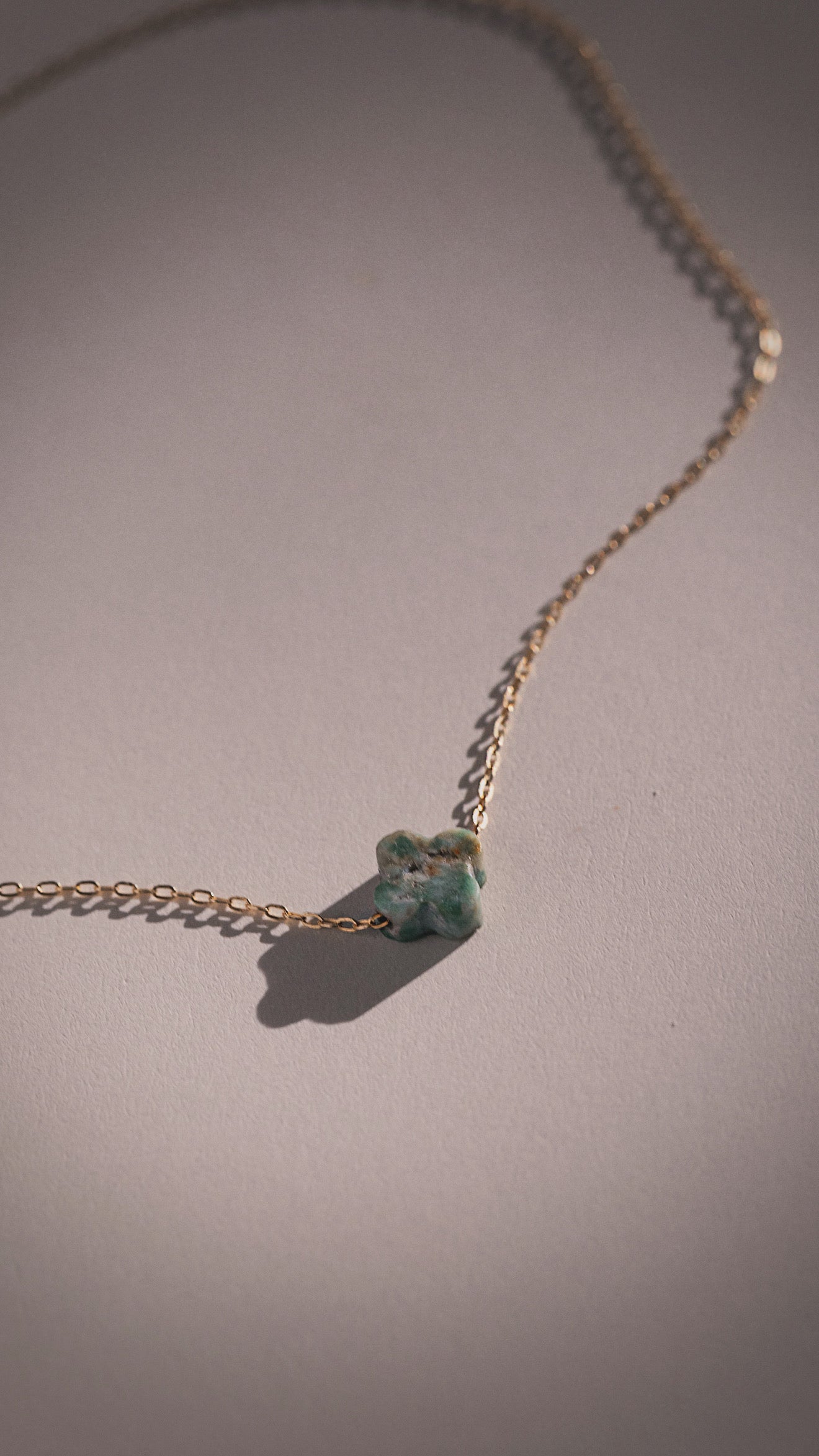 Turquoise Clover Necklace