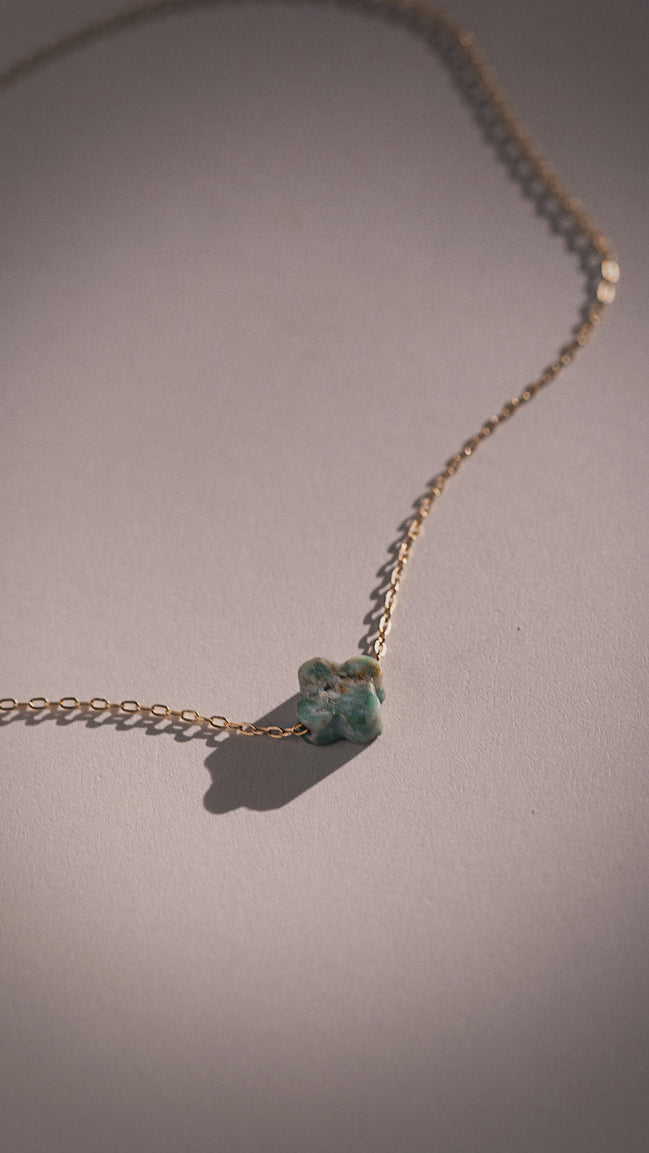 Turquoise Clover Necklace