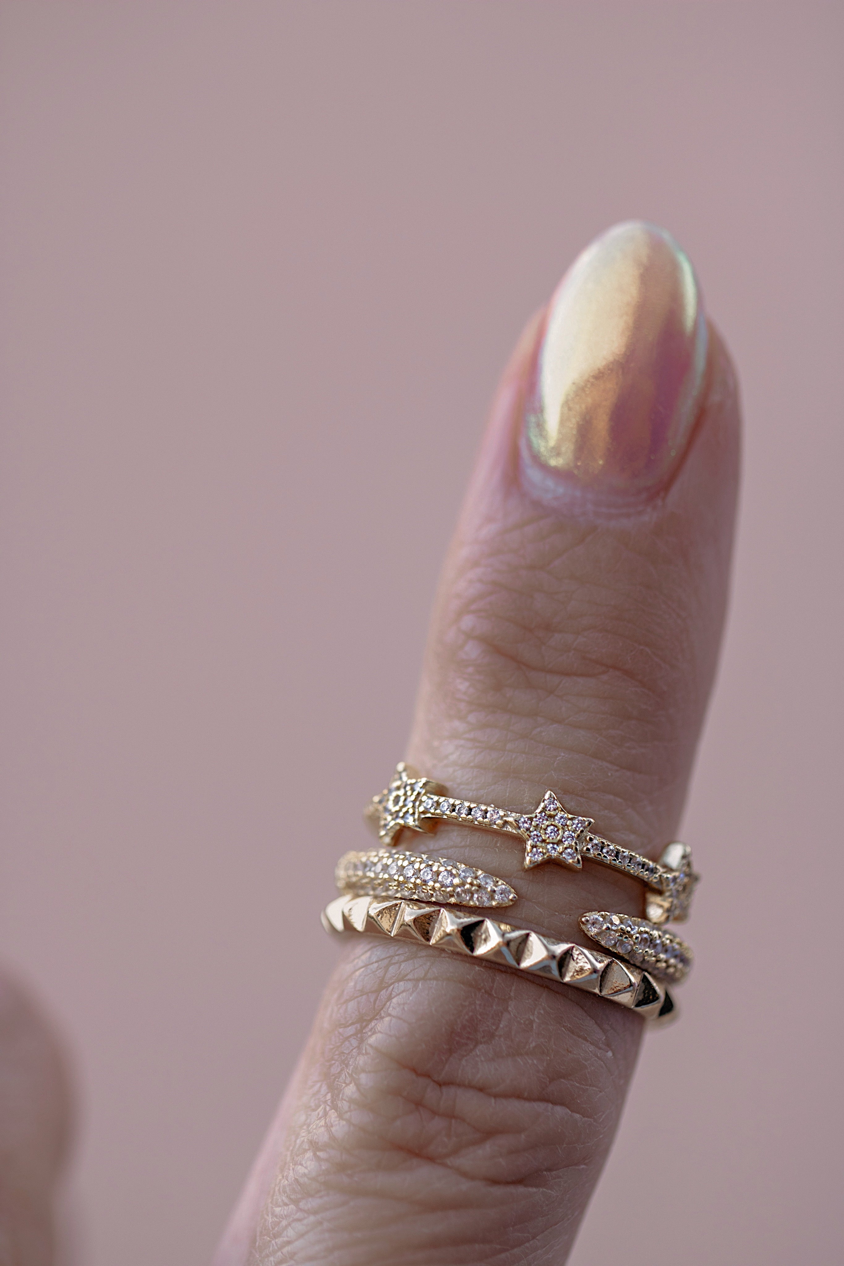 CZ Claw Ring - The Neon Cactus Studio