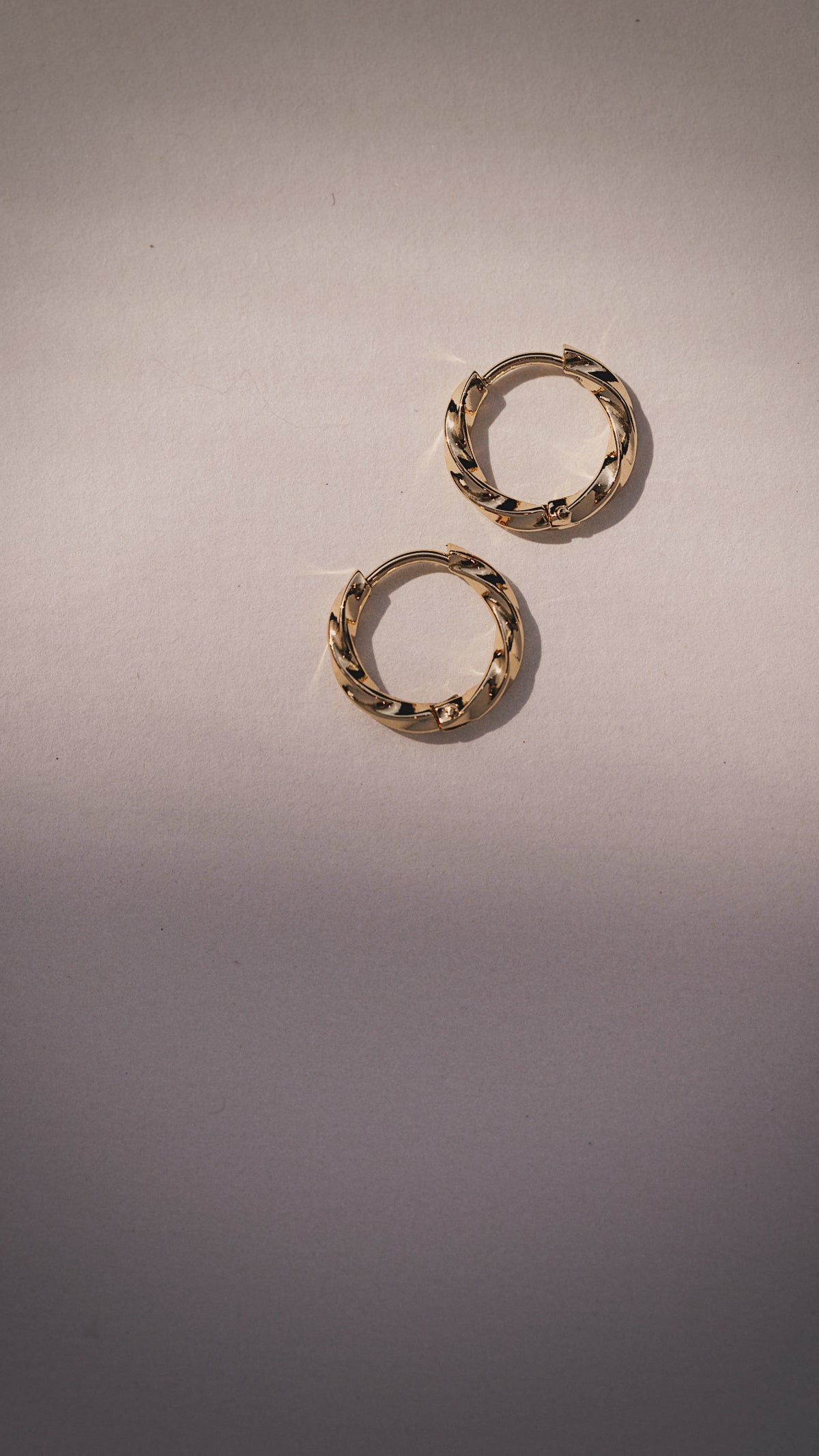 Twisted Gold Hoops