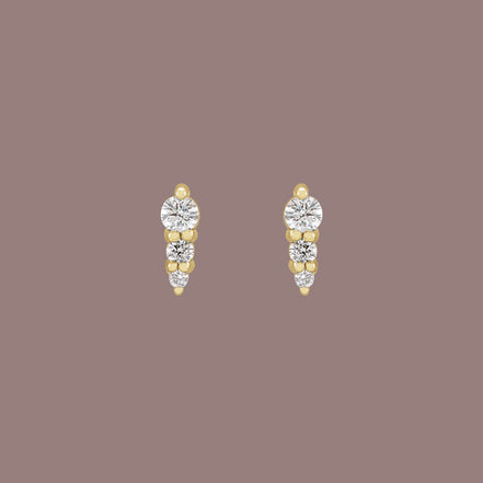 Diamond Graduated Bar Studs