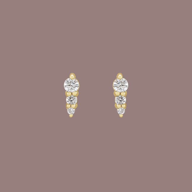 Diamond Graduated Bar Studs