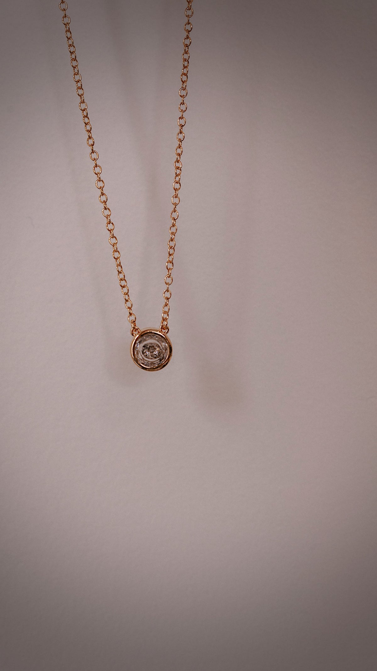 Round Bezel Necklace