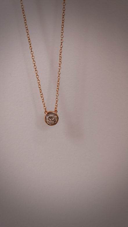 Round Bezel Necklace