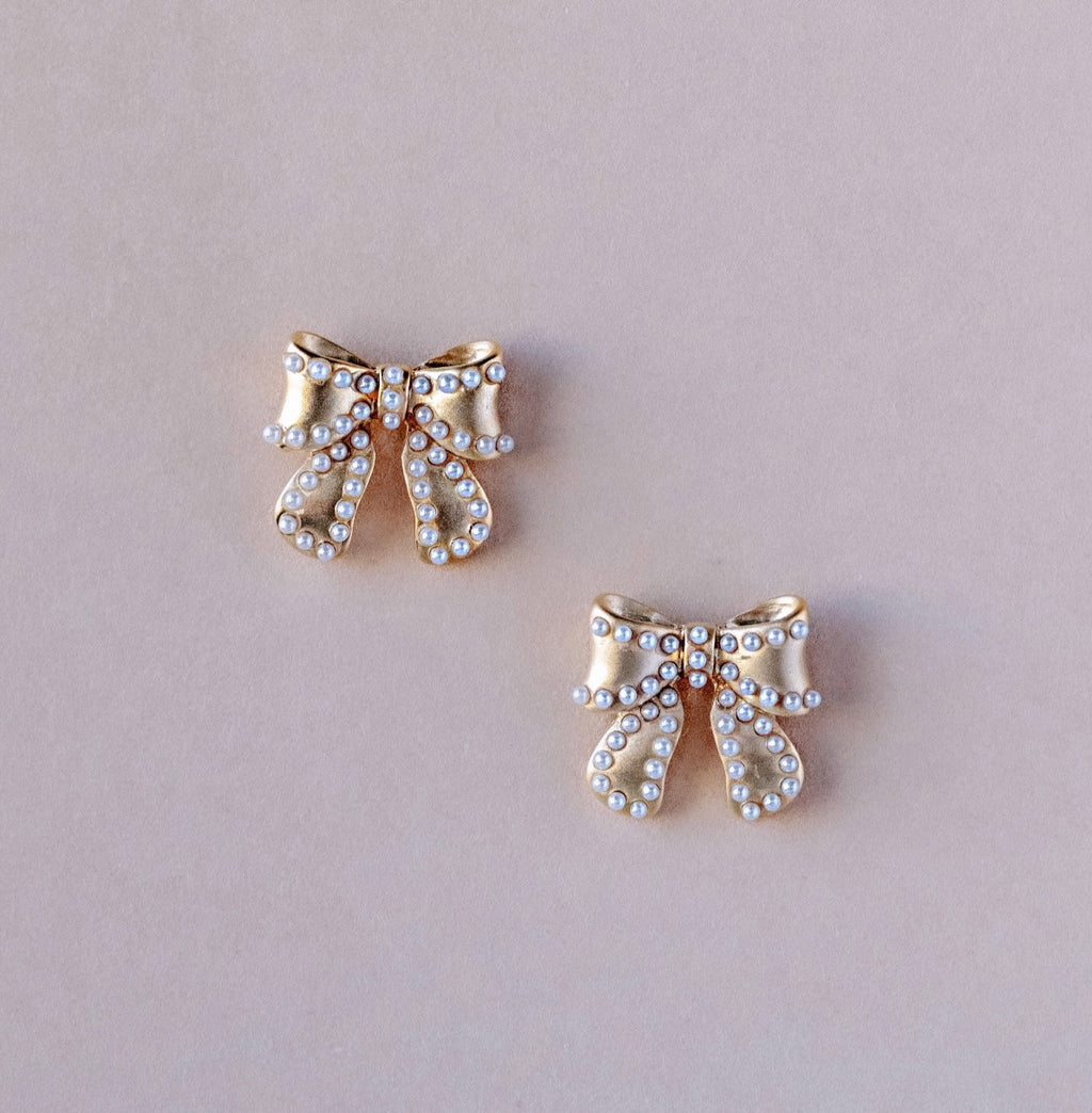 Pearl Bow Studs