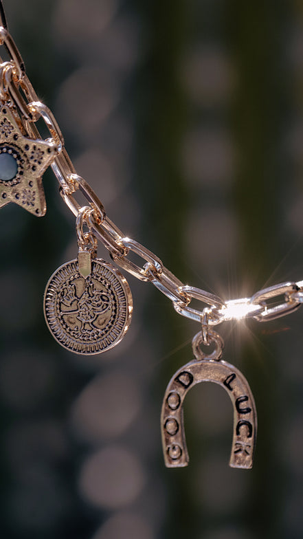 Long Live Cowgirls Charm Necklace