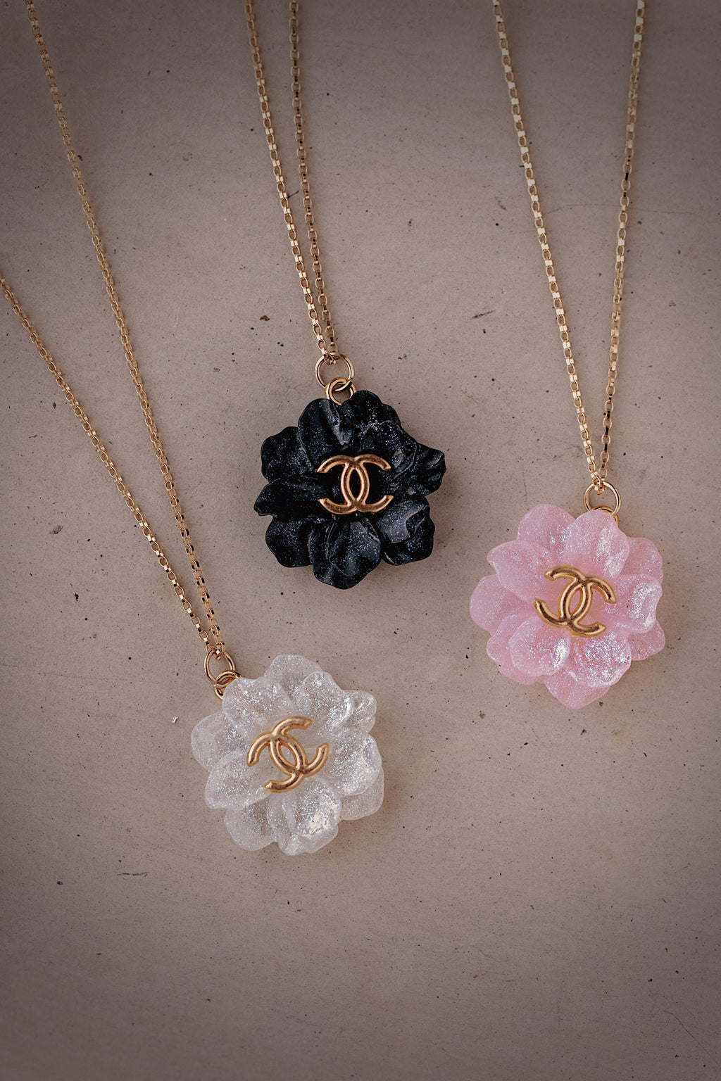 Floral CC Necklace