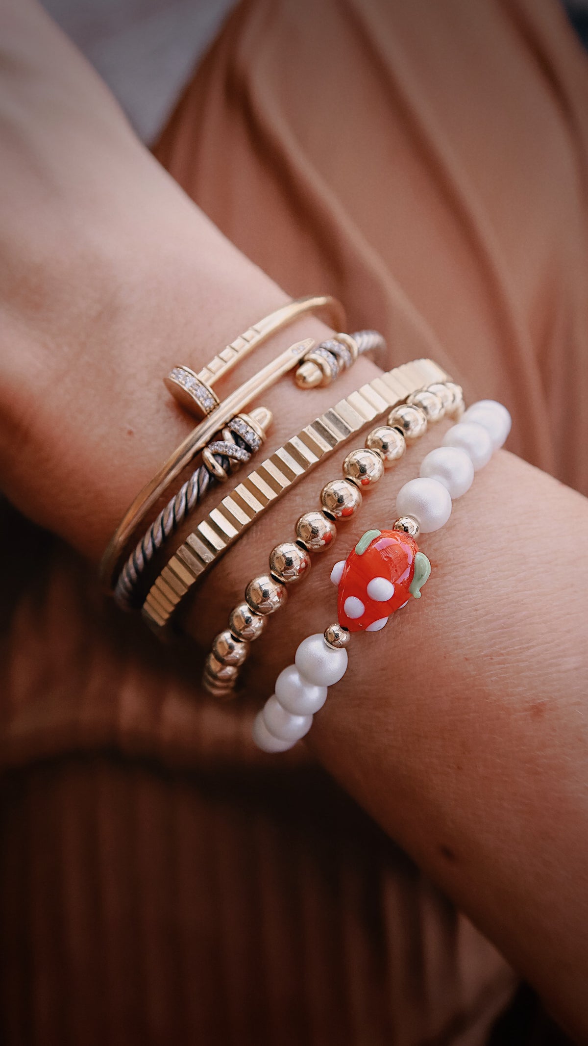 Summer Strawberry Bracelet