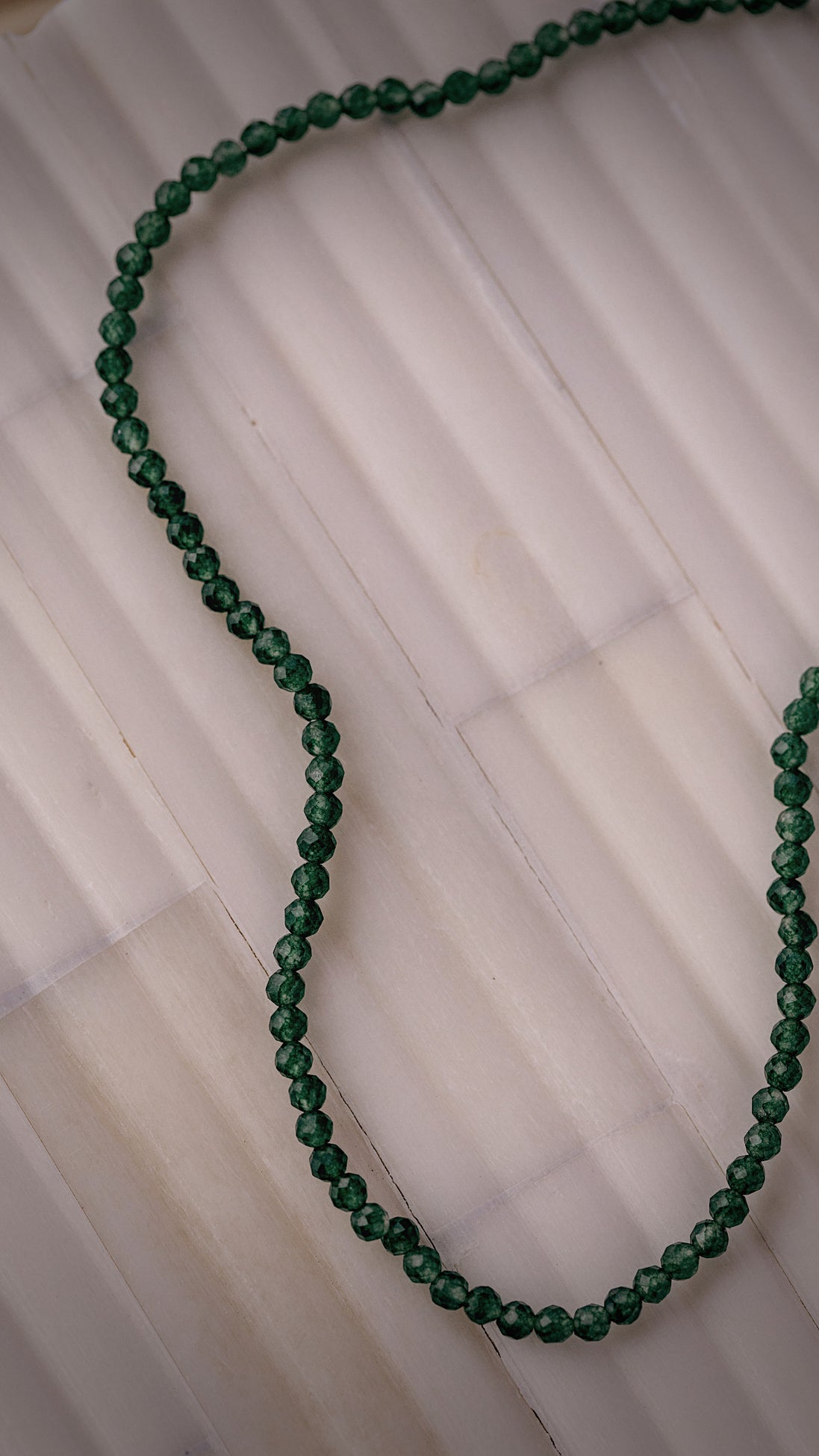 Green Jade Beaded Necklace