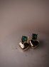 Emerald Heart Studs