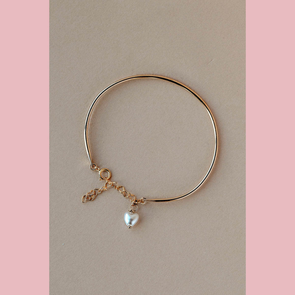 Gold Filled Heart Bangle