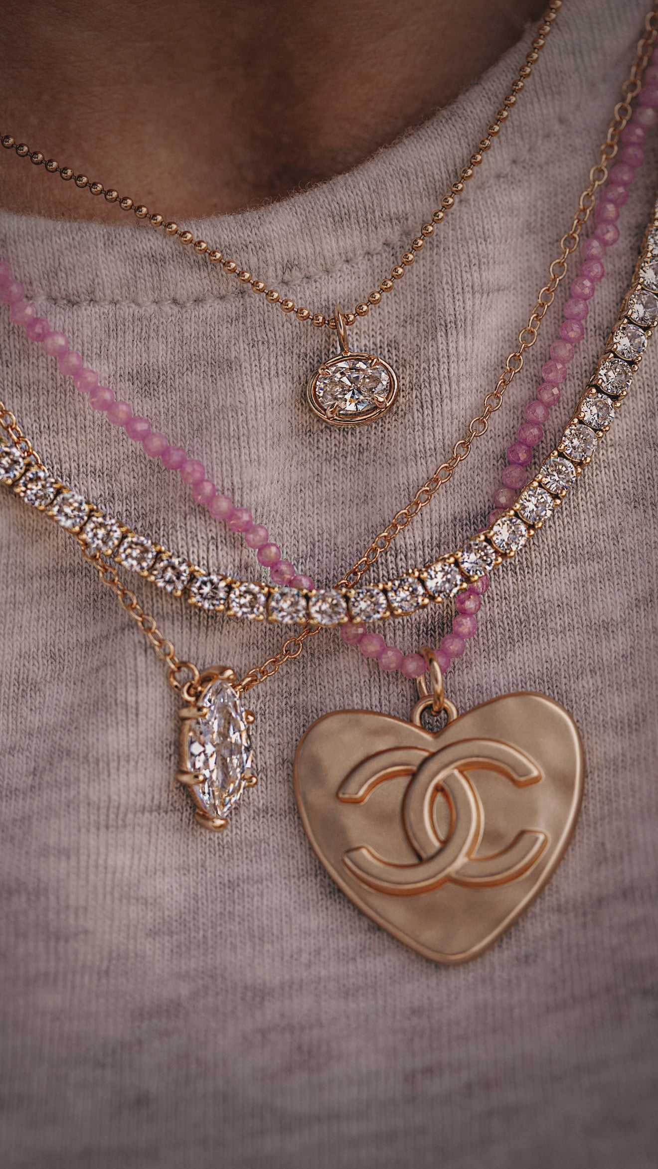 No Flip Tennis Necklace