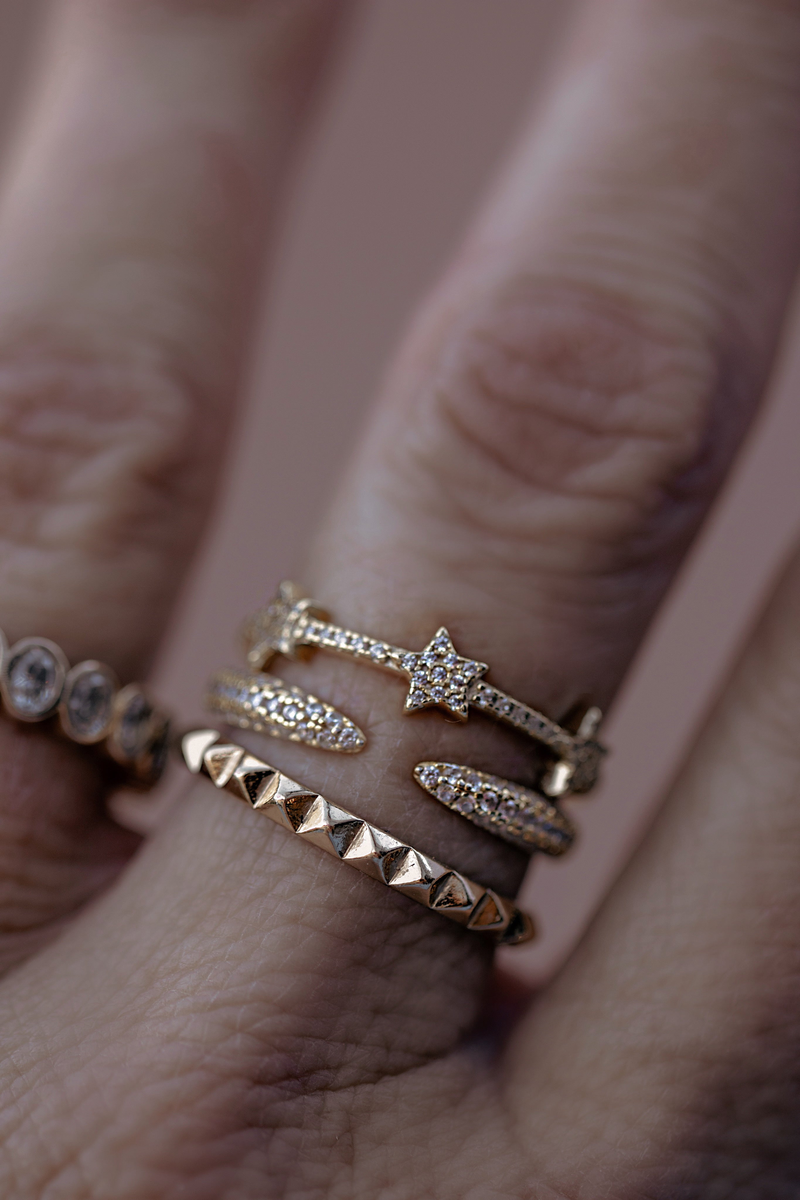 CZ Claw Ring - The Neon Cactus Studio