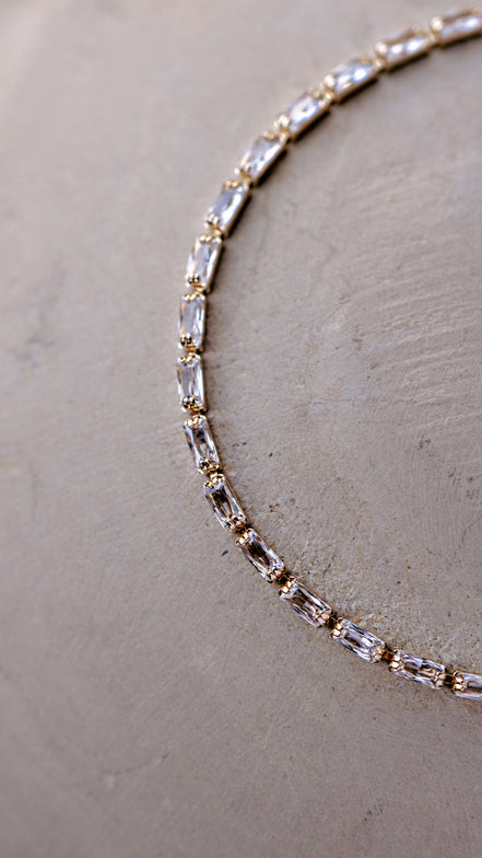Dainty Baguette Tennis Bracelet - The Neon Cactus Studio