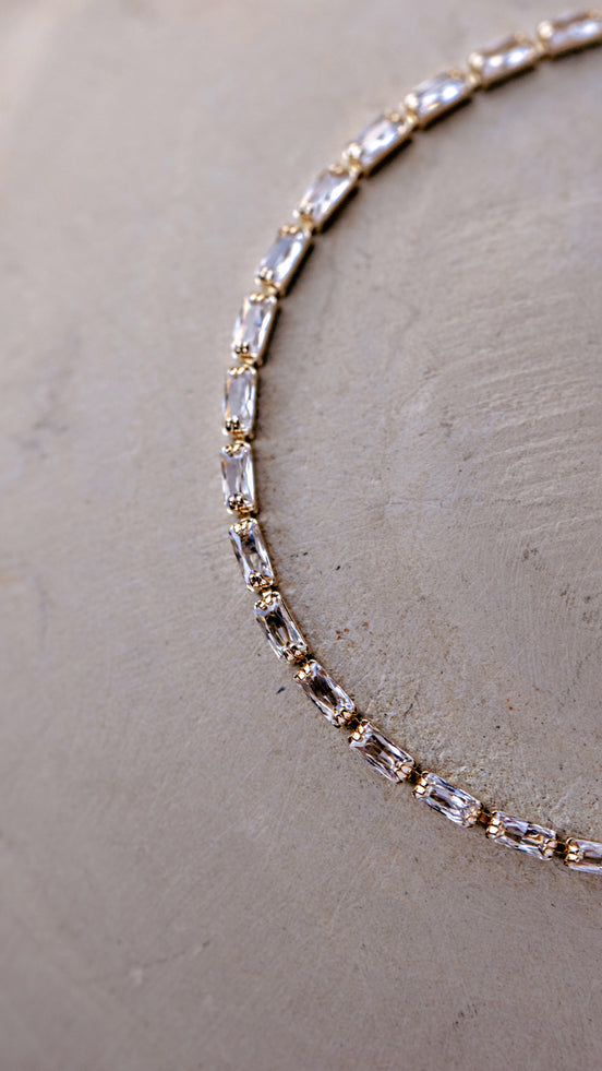 Dainty Baguette Tennis Bracelet - The Neon Cactus Studio