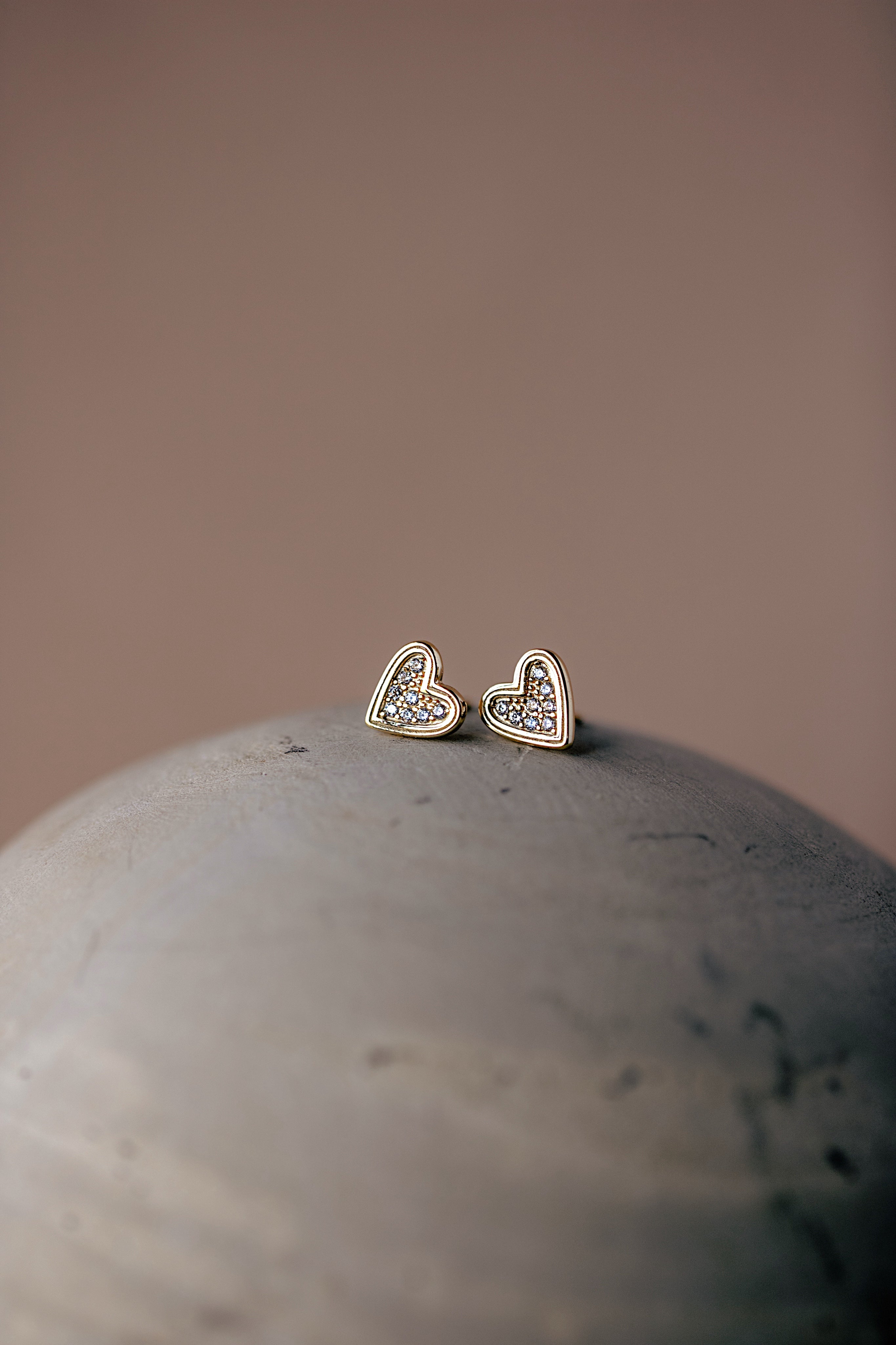 Sparkle Heart Studs