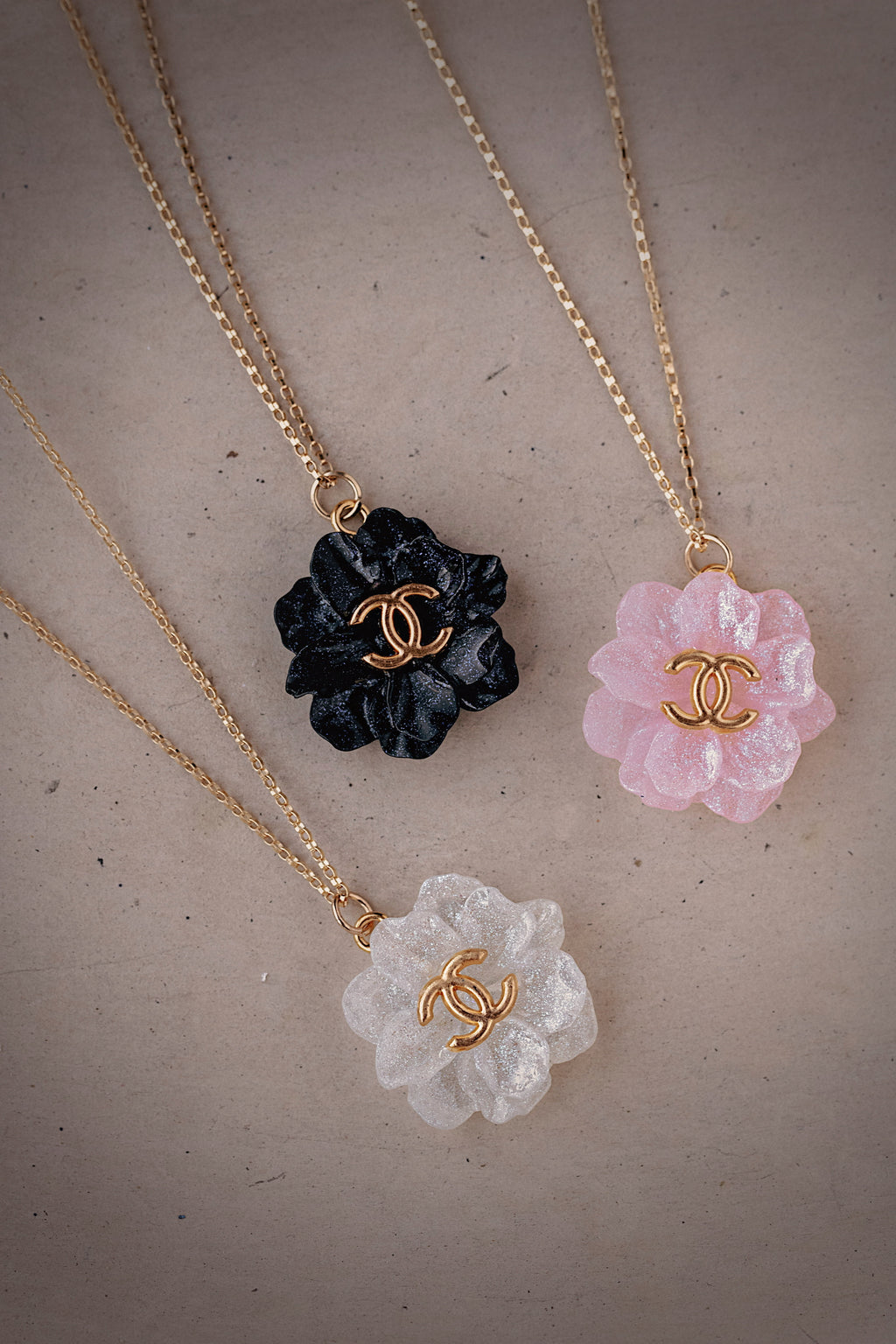 Floral CC Necklace