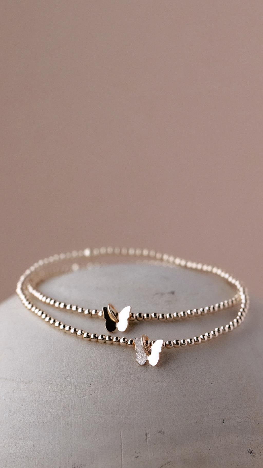 3D Gold Butterfly Bracelet