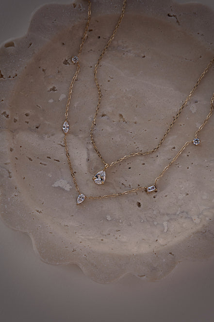 Dainty Mixed Shapes Necklace