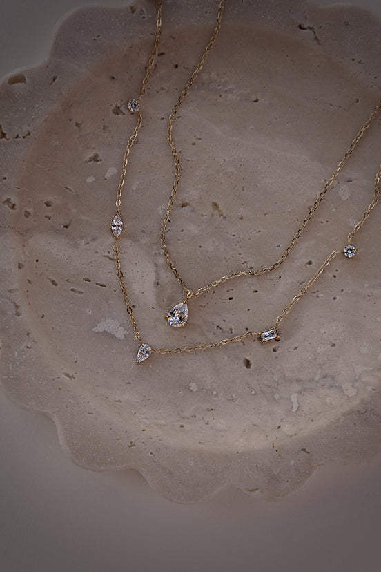 Dainty Mixed Shapes Necklace
