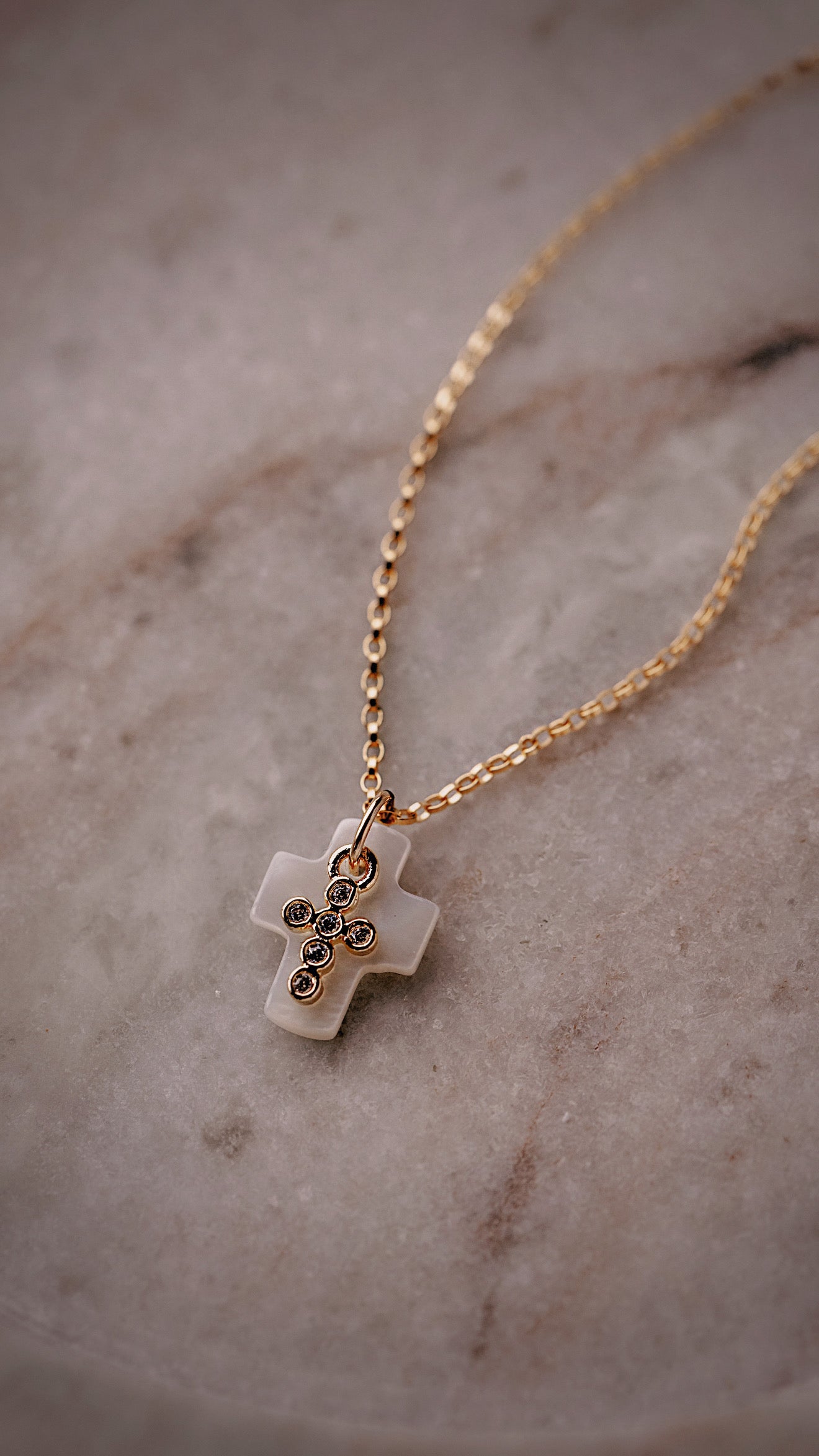 Double Cross Necklace